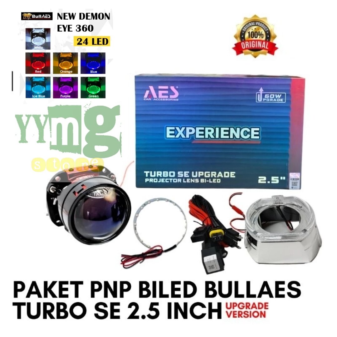 Paket Lampu Biled Aes Turbo Se Inch Watt Wst Gen Devil Relay Shroud Original Lazada