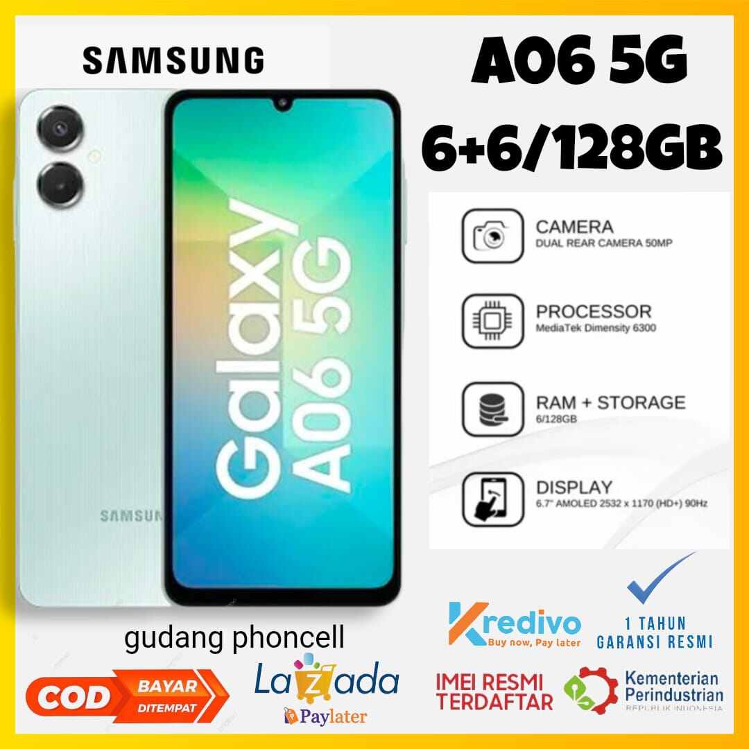 Samsung A06 5g 6+6/128 Gb Dimensity 6300 50Mp Camera 5000 Mah Free Travel Adapter 1 Year Official Warranty Giá 1,355,000 Đồng*Miễn phí vận chuyển