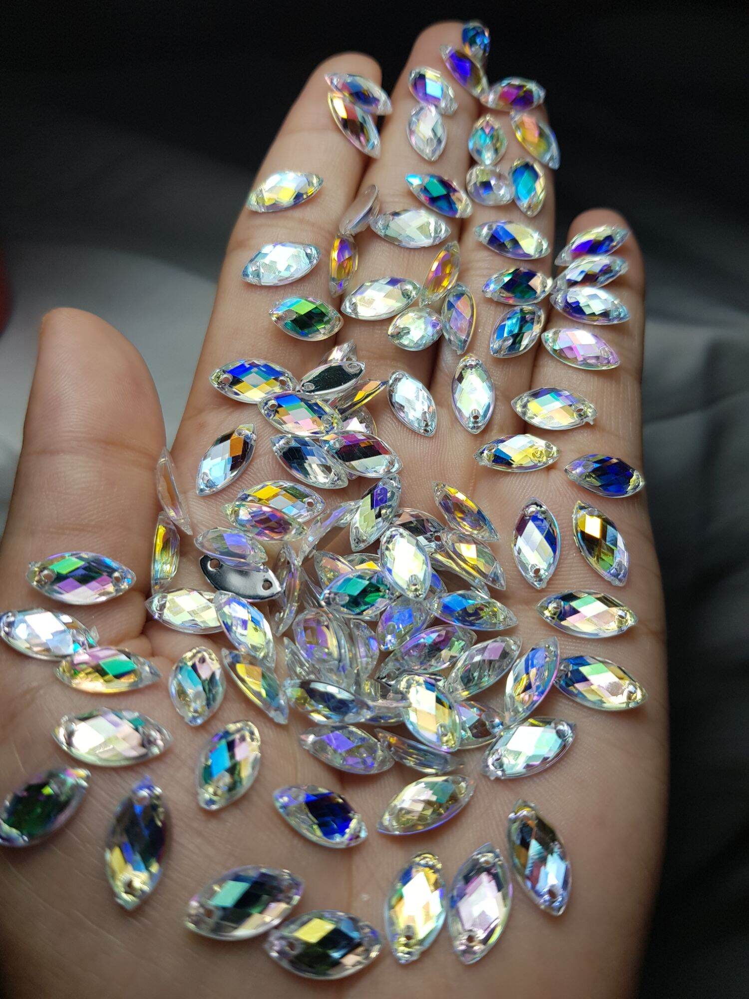 DIAMON sampan PELANGI Payet 7x15mm/sedeng isi 150 bji & 70bji