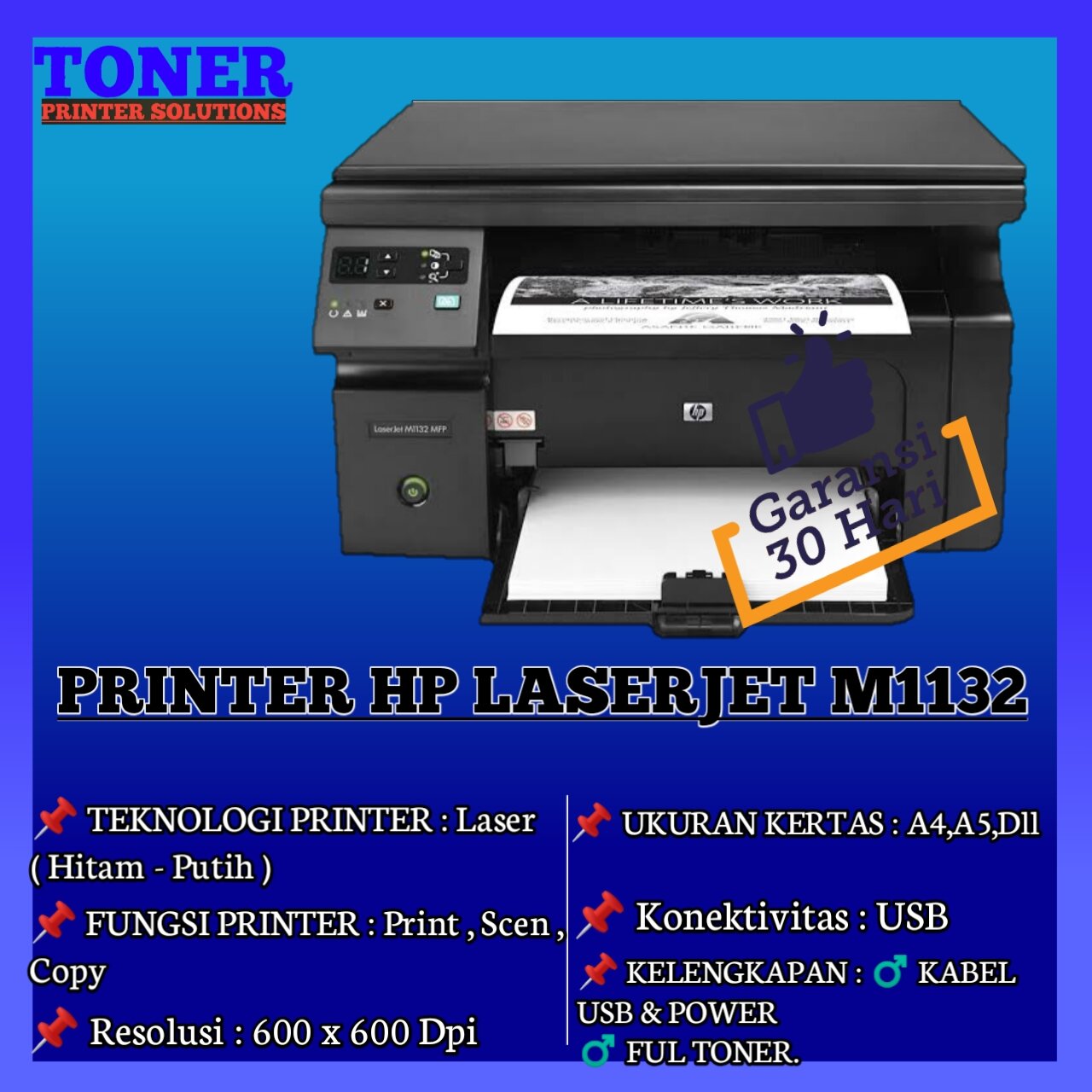 Printer Hp LaserJet M1132 MFP | Lazada Indonesia
