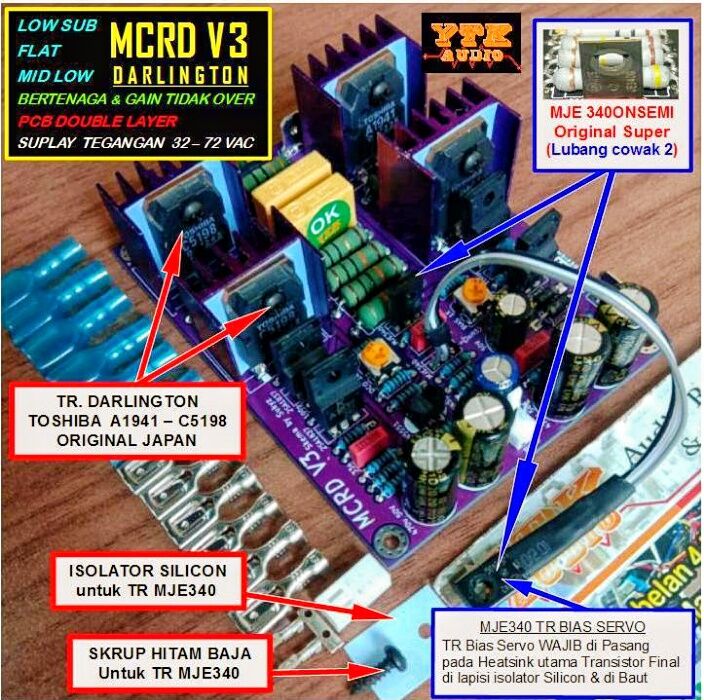 KIT Driver Power Amplifier MCRD V3 Darlington | Lazada Indonesia