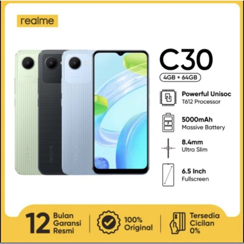 hp realme c30 ram 4 64