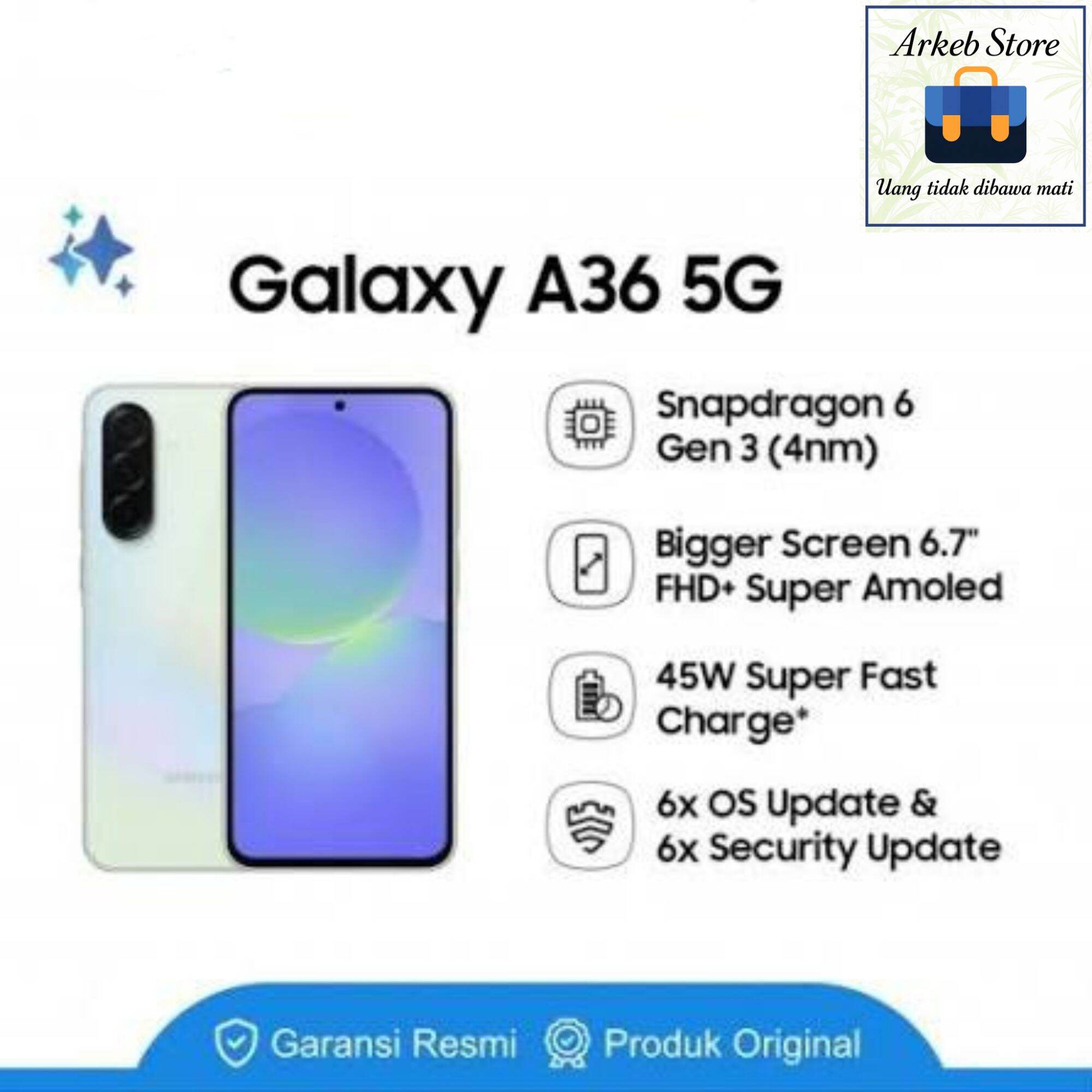 Samsung Galaxy A36 5g Harga  4,449,000 Ringgit*Penghantaran Percuma
