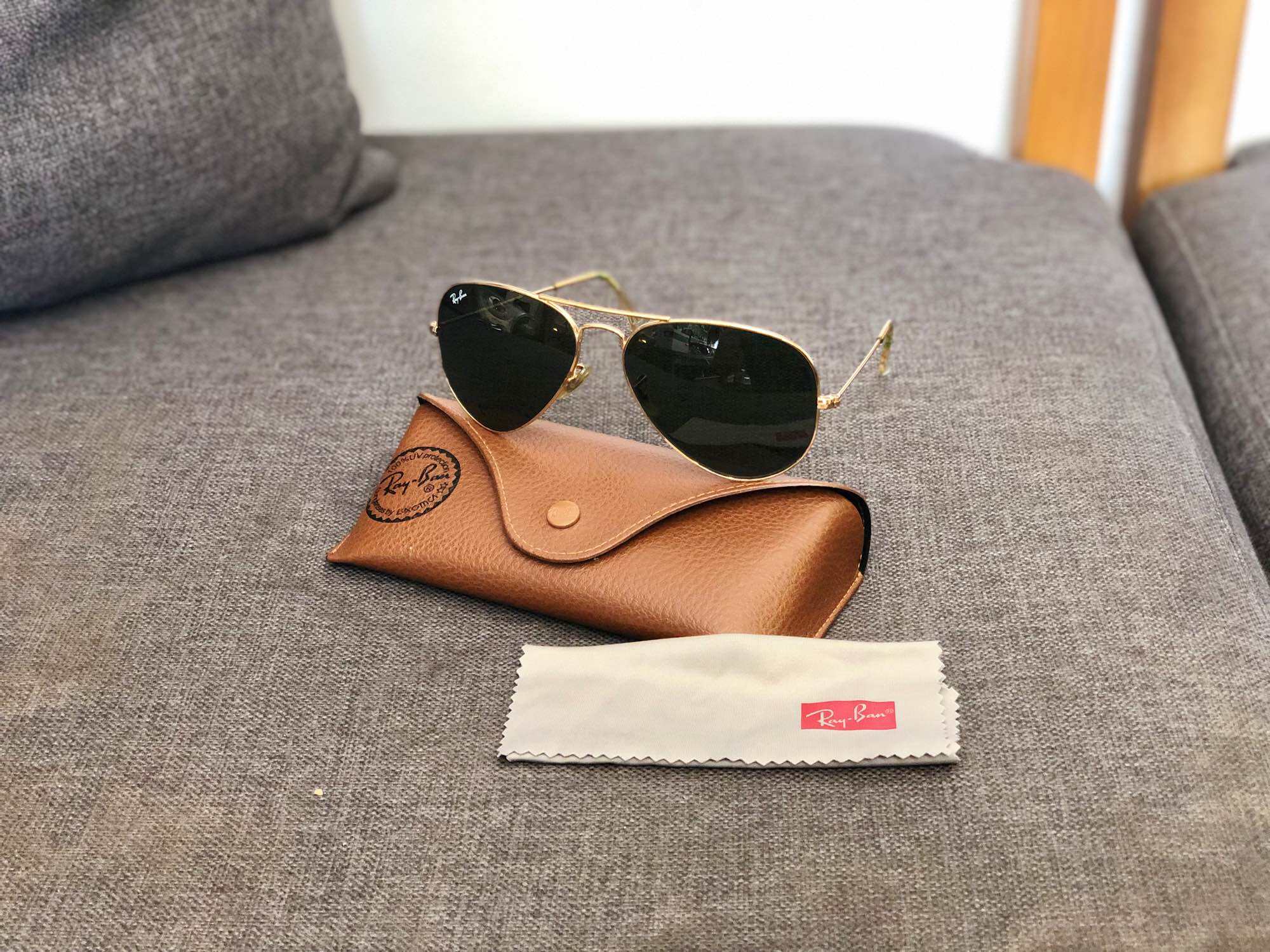 Kacamata best sale rayban coklat