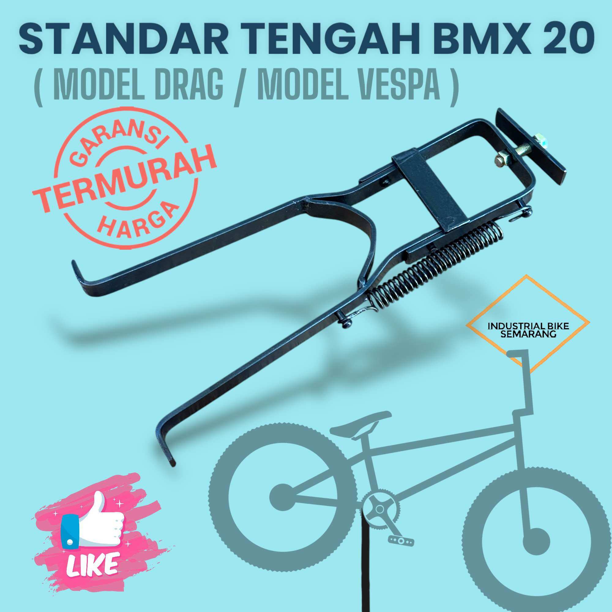 (( MODEL VESPA DRAG 20 )) Standar Tengah BMX Ukuran 20 Inch Drag Vespa  Plat Jagang Jagrak Jagul 20