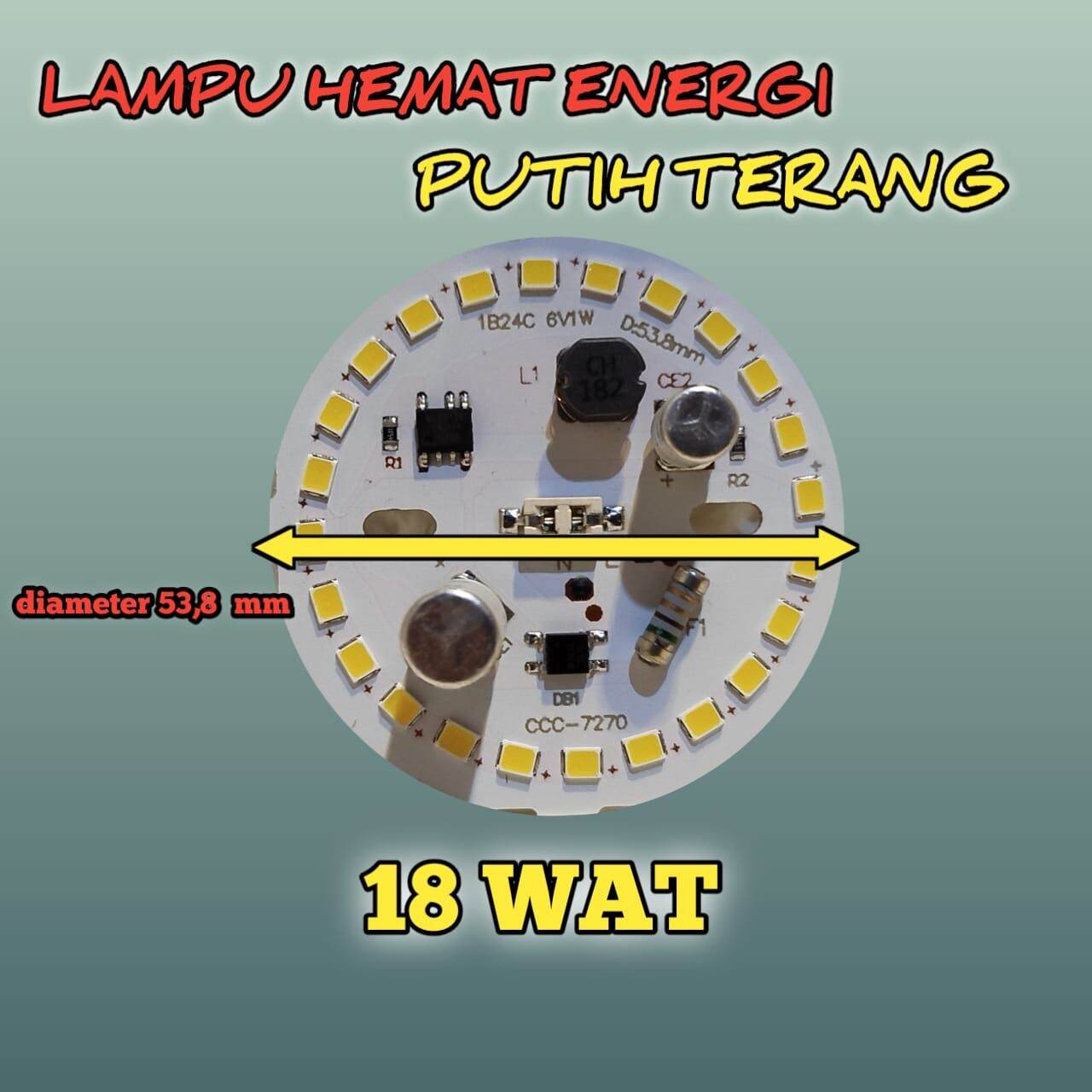 PROMO TERBARU LAMPU LED 12 1518 WAT BAHAN ALUMUNIUM SUPER TERANG SUDAH LENGKAP DENGAN KABEL TINGGAL COLOK LISTRIK NYALA