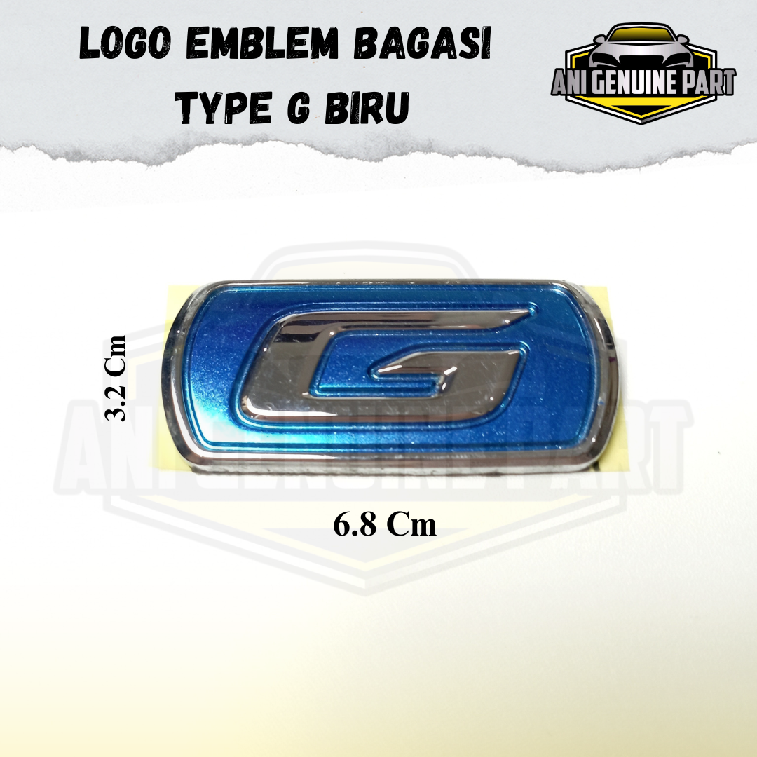 Logo Emblem G Biru Avanza 2016-2018 ORIGINAL Harga  30,000 Ringgit*Penghantaran Percuma