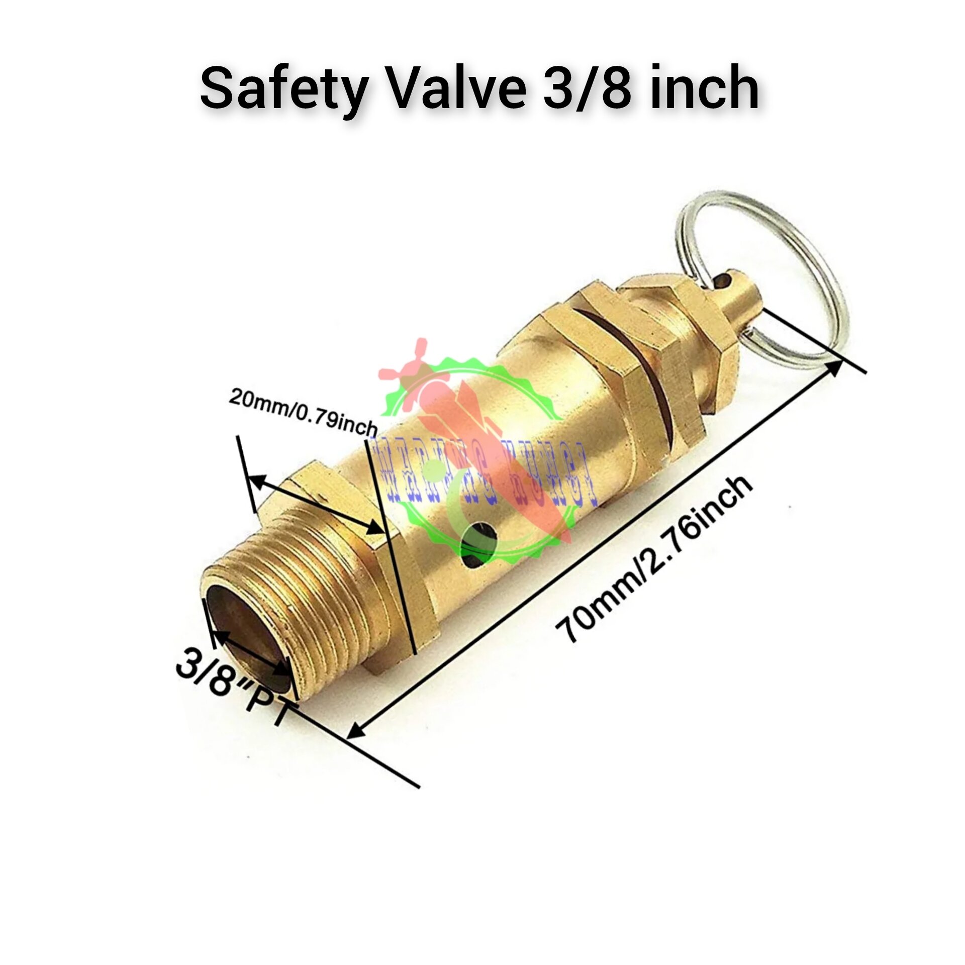 SAFETY VALVE COMPRESSOR 3/8 IN PENGAMAN TEKANAN ANGIN KOMPRESOR