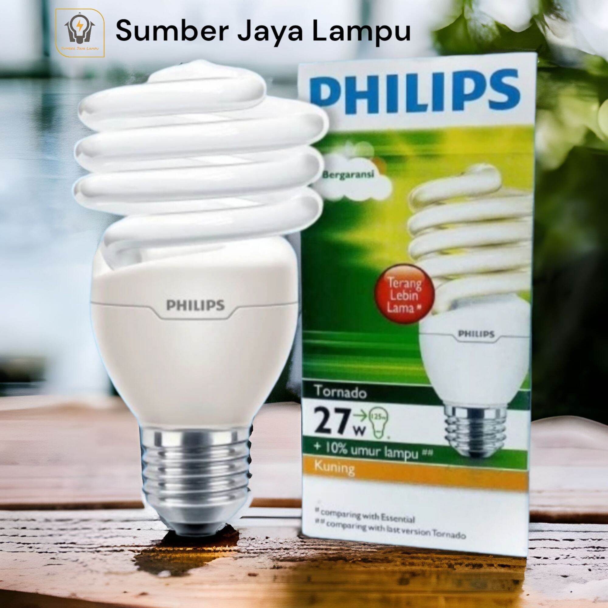 Philips Tornado 27 Watt Cahaya Kuning | Lazada Indonesia