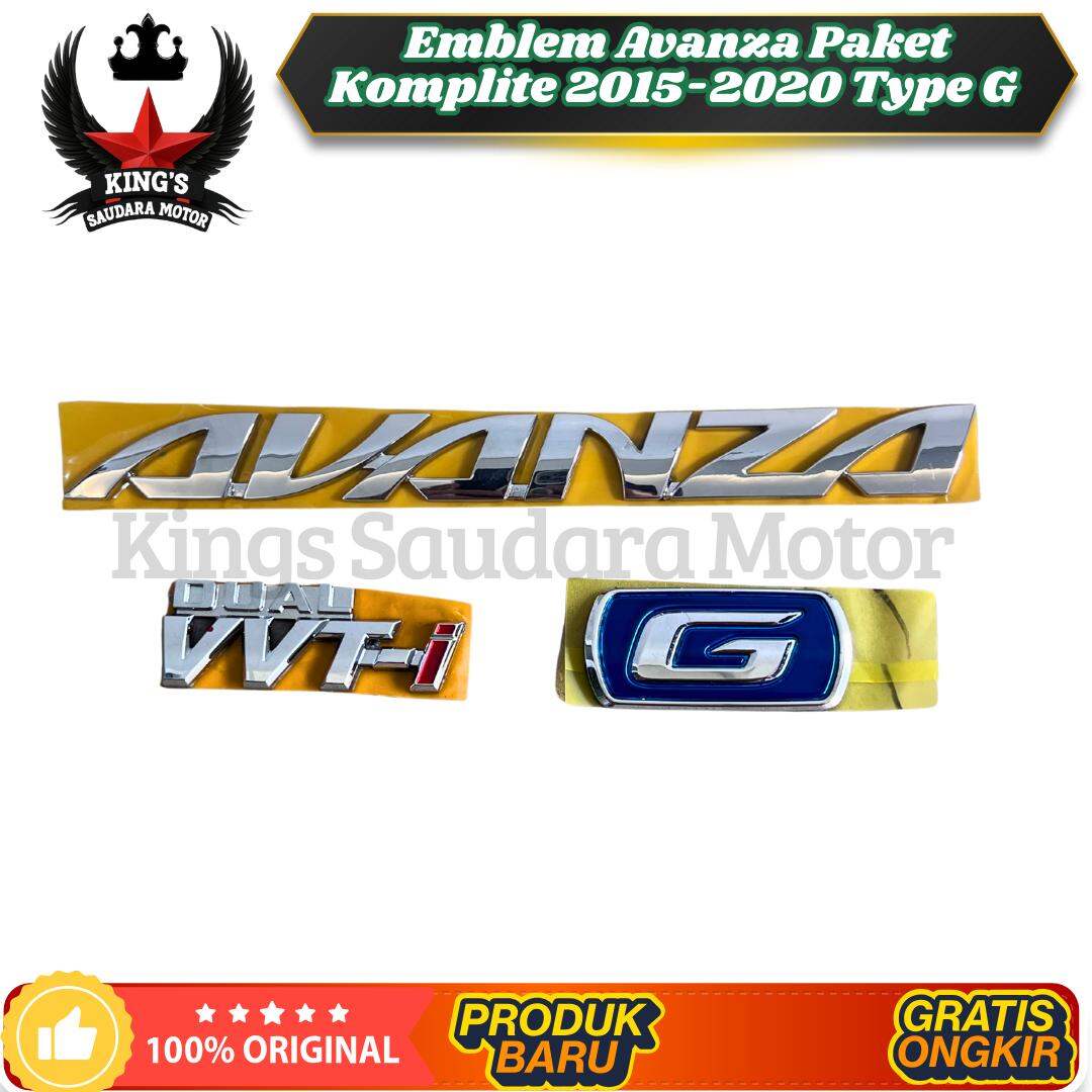 Emblem Avanza Paket Komplite 2015-2020 Type G Biru, E Biru, E krum Ori Giá 55,000 Đồng*Miễn phí vận chuyển