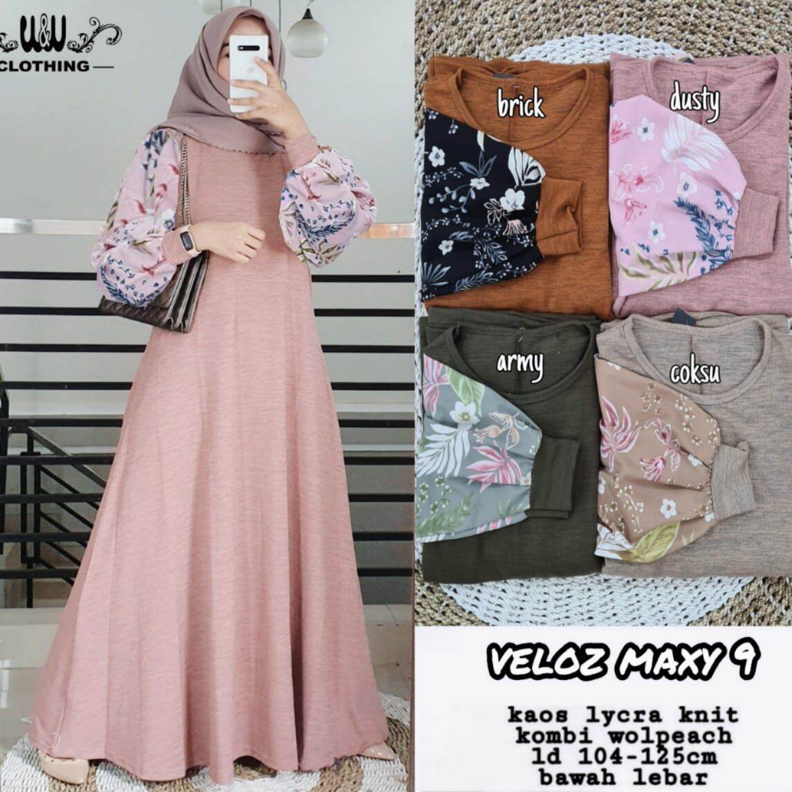 VELOZ MAXY #9 KAOS LYCRA KNIT KOMBI WOLPEACH LD 104 125 CM