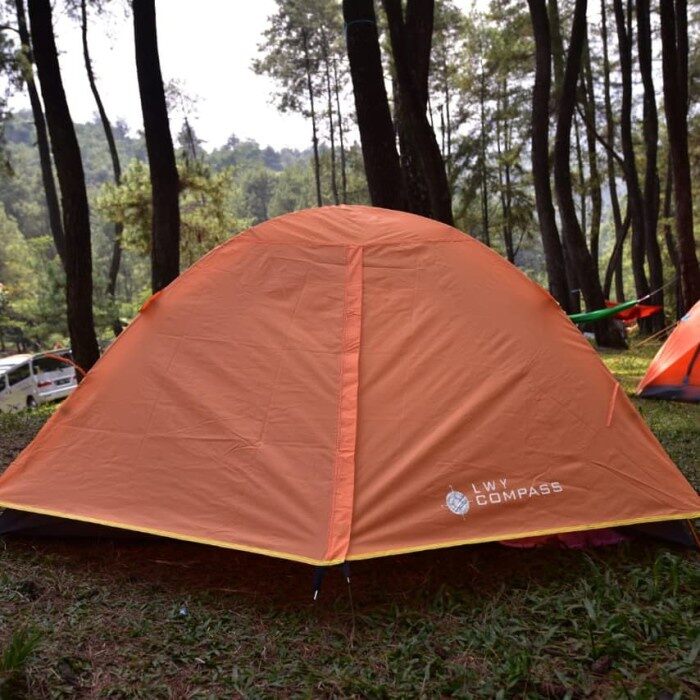 tenda compas 2p, frame alloy, double layer, waterproof, tenda camping ...