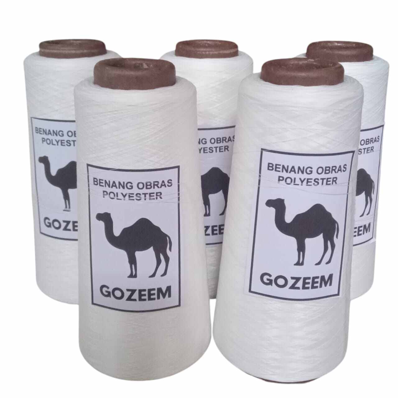 BENANG OBRAS POLYESTER PUTIH 1KG ISI 5PCS