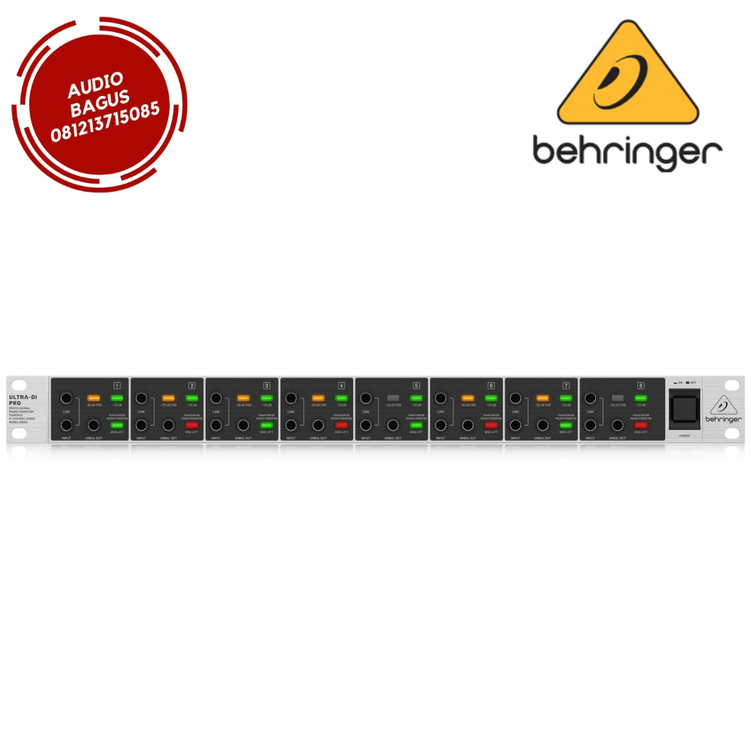 BEHRINGER DI800V2 / ULTRA DI PRO DI800 V2 DIRECT BOX ACTIVE 8 CHANNEL