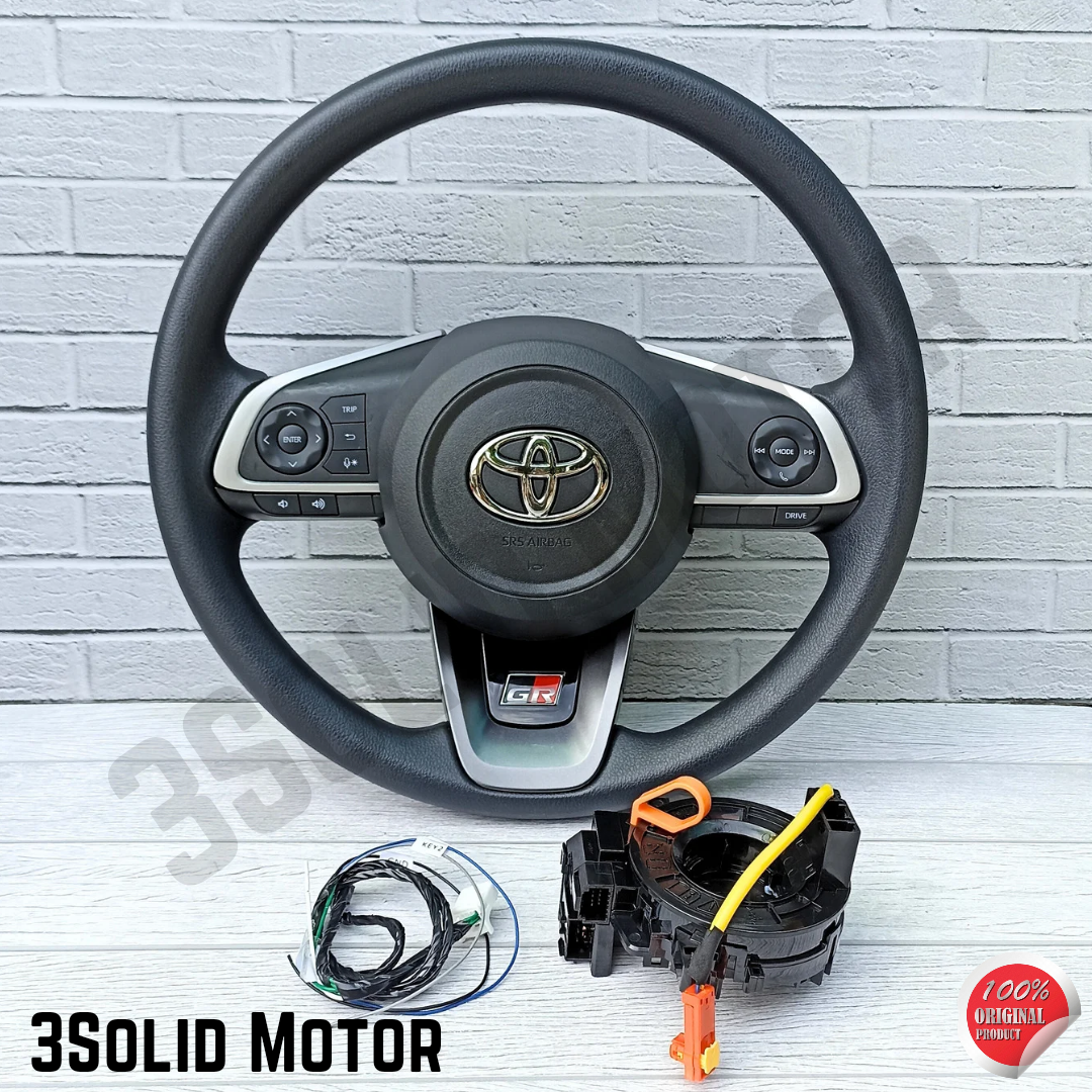 STIR STEER SETIR RAIZE AGYA 2021-2023 TIPE STANDAR KOMPLIT TOMBOL KANAN DAN KIRI ORIGINAL Harga 2,400,000 rupiah*Gratis Ongkir