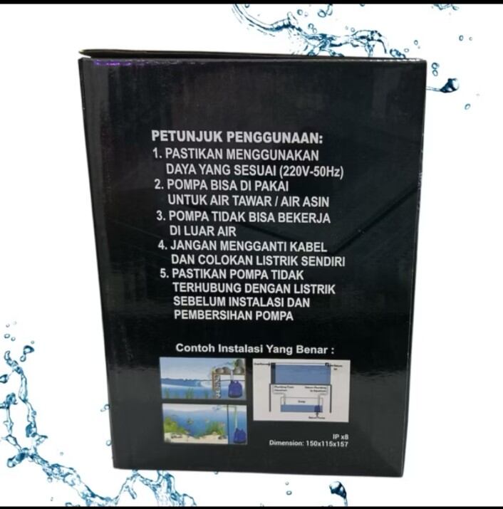 KANDILA PRO PSP 8500 Z POMPA AIR KOLAM AQUARIUM HIDROPONIK