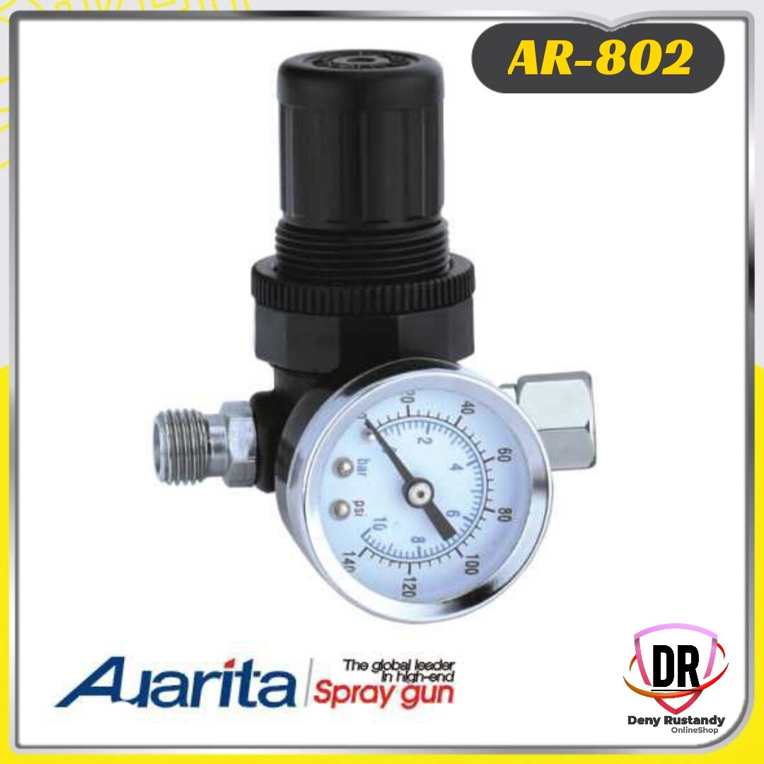 Auarita AR802 Air Pressure Regulator Spray Gun With Manometer Gauge