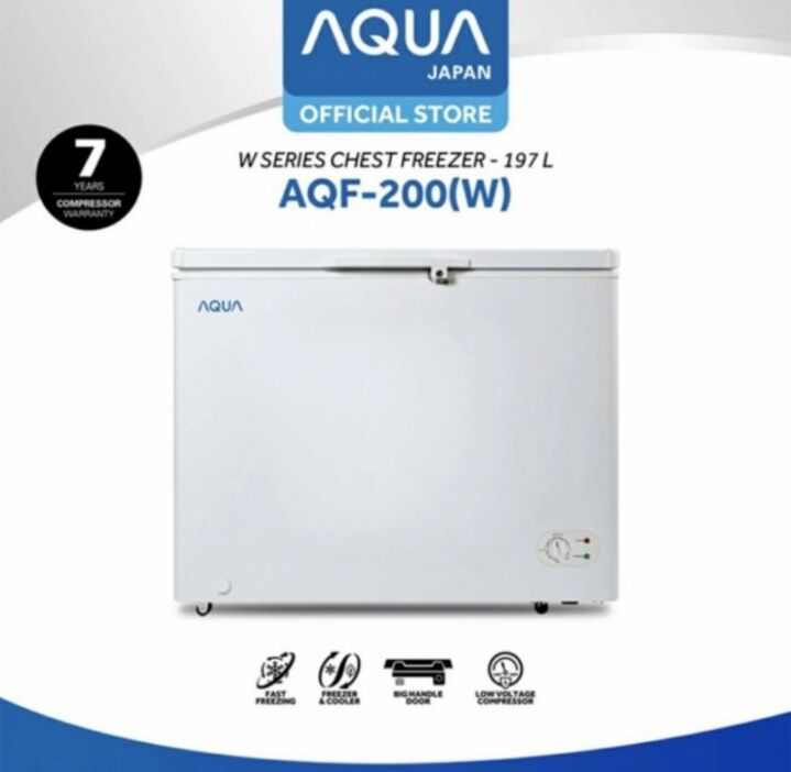 harga freezer aqua aqf 200w