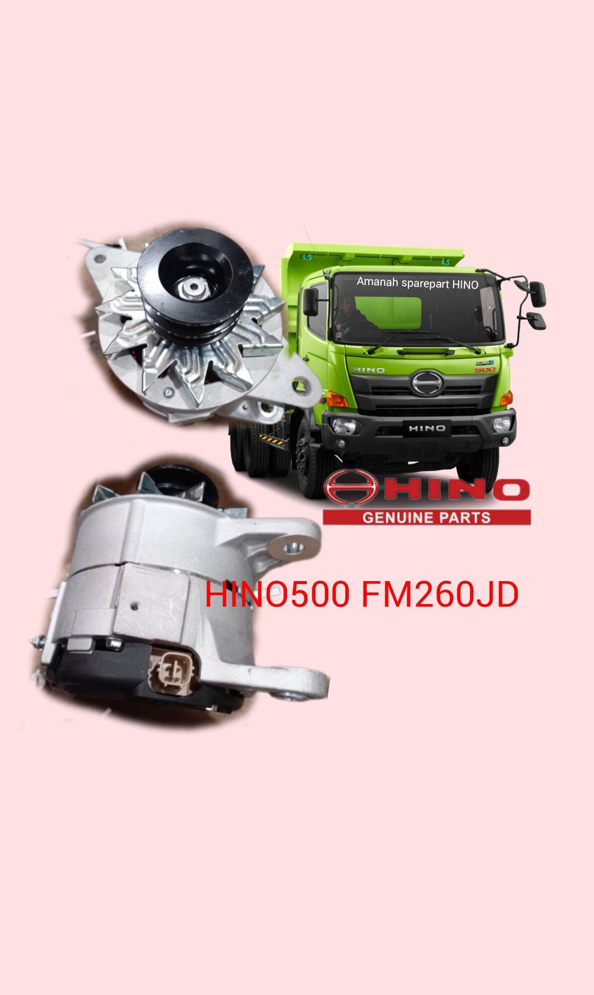 alternator hino500 euro2 Harga 3,000,000 rupiah*Gratis Ongkir