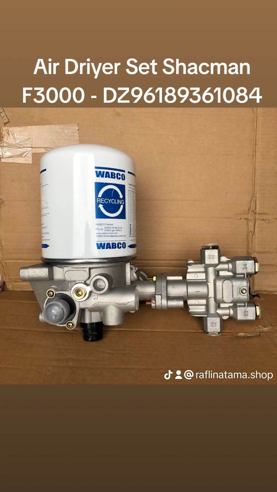 Pengering Udara, Air Driyer Set Shacman F3000, Part No DZ96189361084 Giá 1,950,000 Đồng*Miễn phí vận chuyển