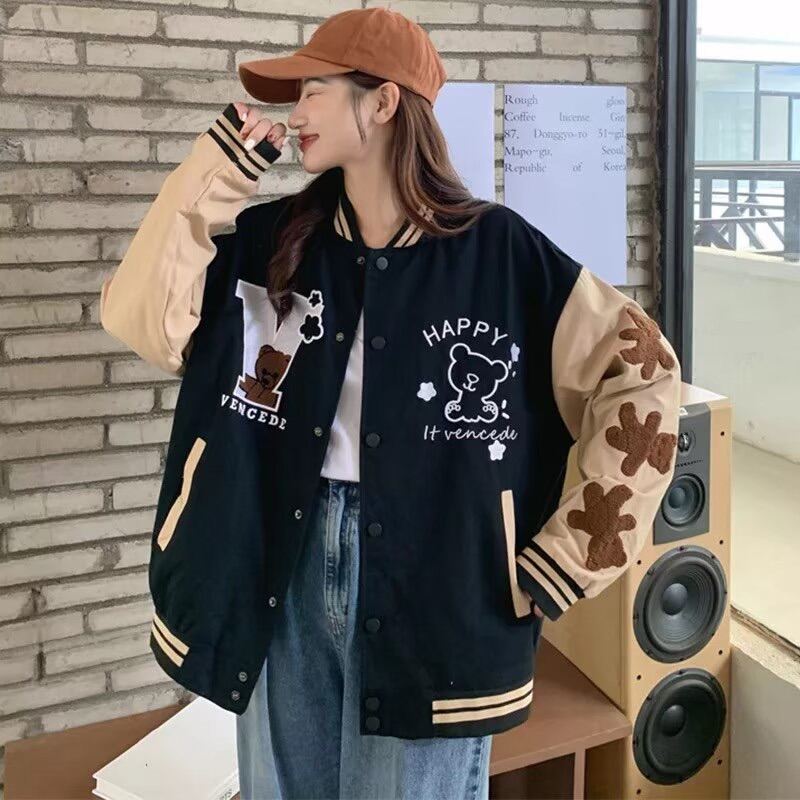 Jaket Baseball Varsity Jacket Base Ball Unisex Korean Style Lazada