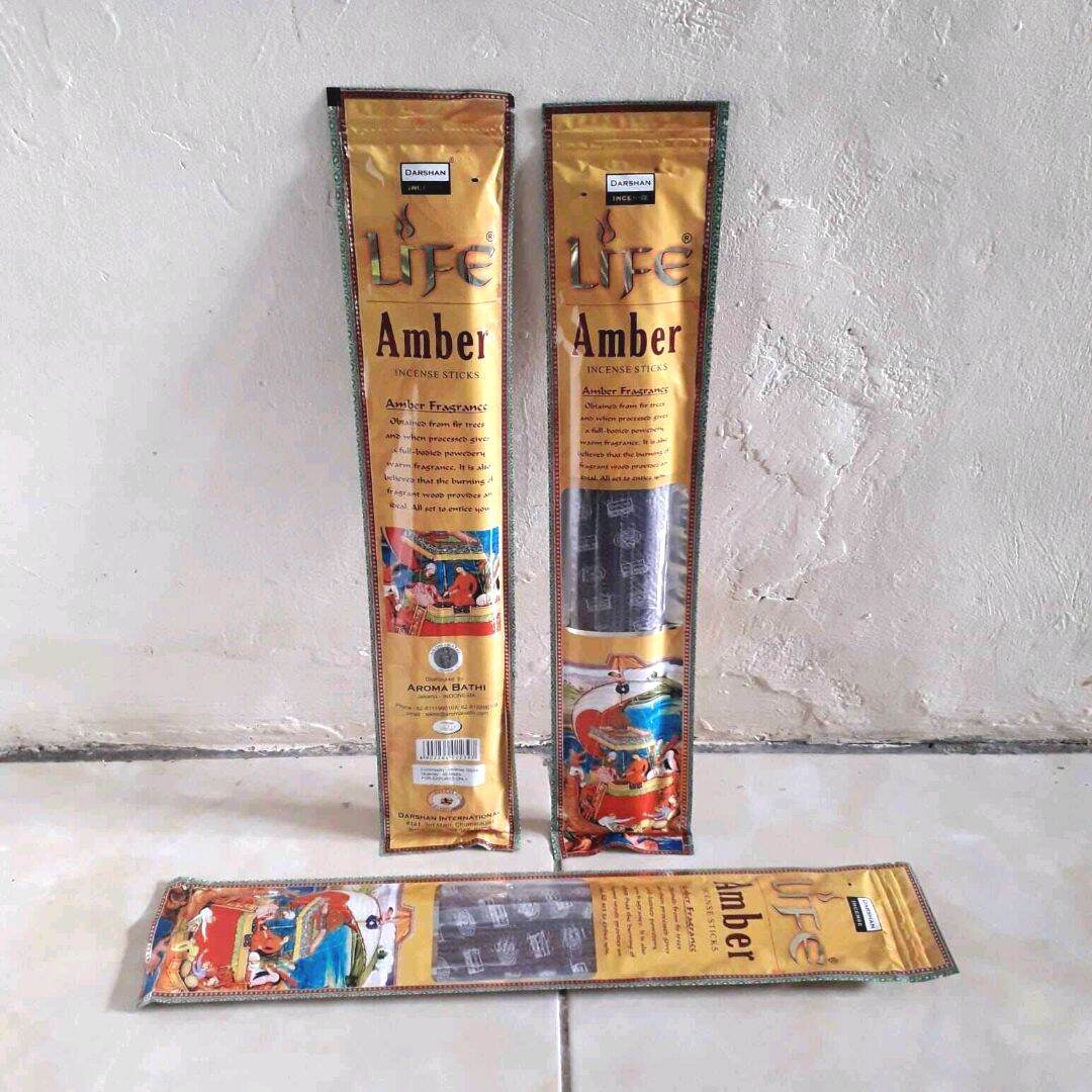 Dupa AMBER Stick DARSHAN India 1 Bungkus isi 50 Batang