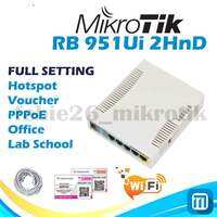 MikroTik RB951ui 2HND Full Setting HotSpot VouCher RT RW Net