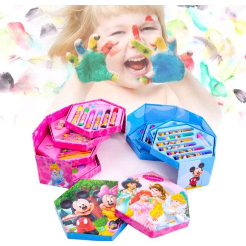 MM - art set crayon 168pcs pensil warna super Mega art set anak anak  lukisan stationery melukis / crayon Art set isi 168 pcs spidol crayon /  pensil set menggambar