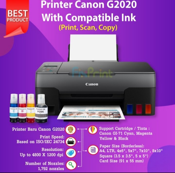 CANON PRINTER PIXMA G2020 | Lazada 