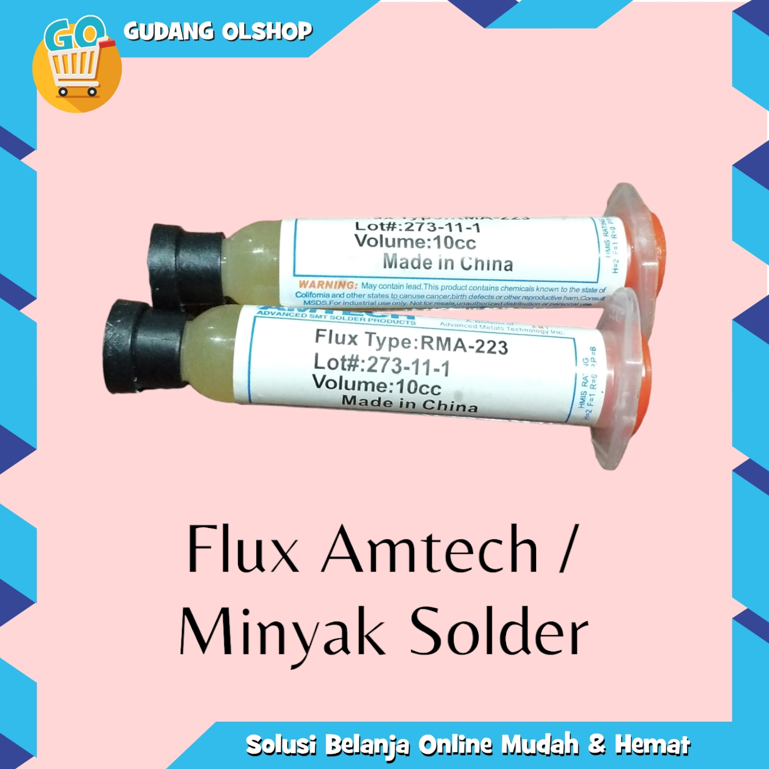 FLUX AMTECH 223 / MINYAK SOLDER / PASTA SOLDER / FLUX SOLDER | Lazada ...