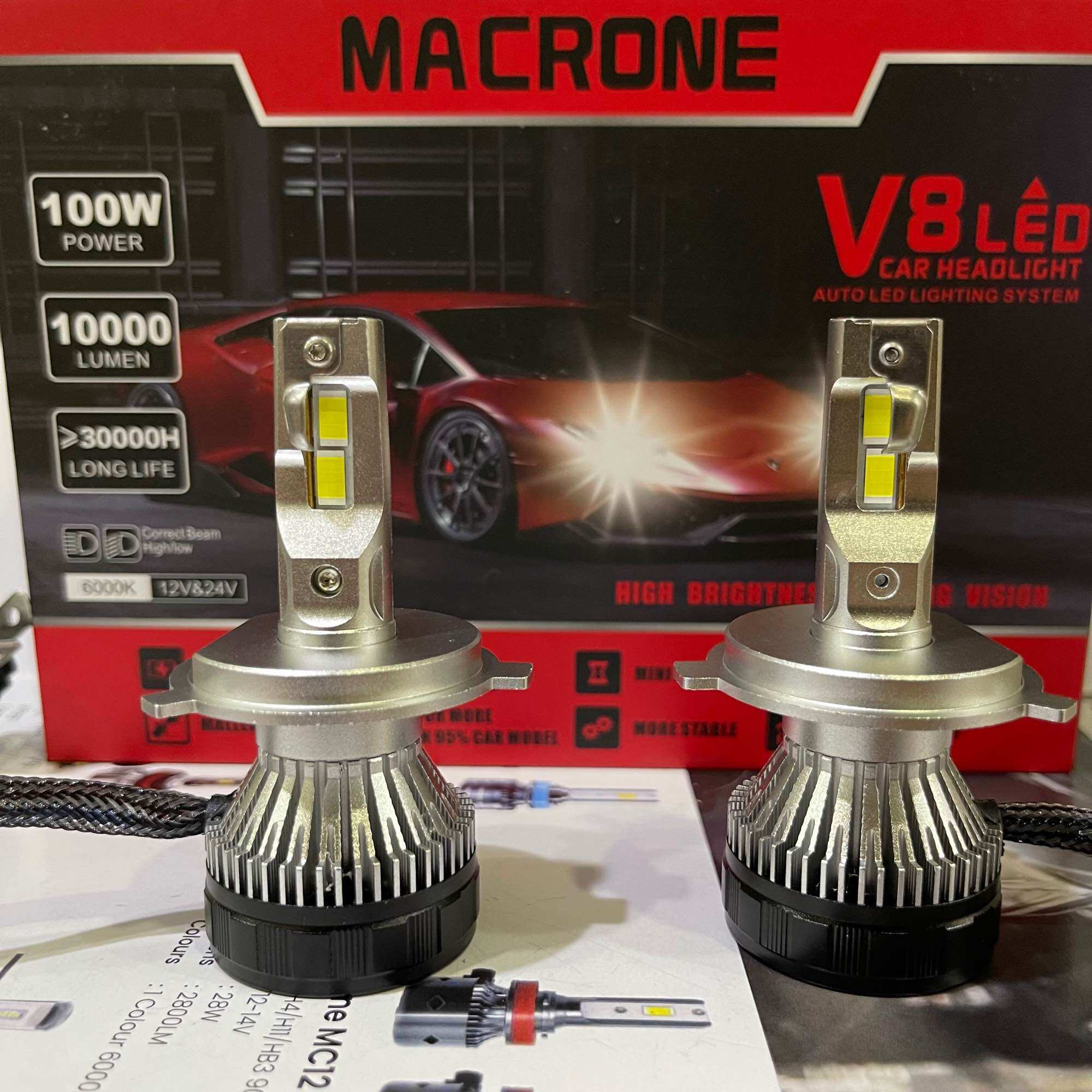 Lampu led mobil 85-100 watt macrone toyota avanza veloz inova old kijang yaris bakpau calya agya lampu utama premium highbeam lowbeam pnp Giá 1,300,000 Đồng*Miễn phí vận chuyển