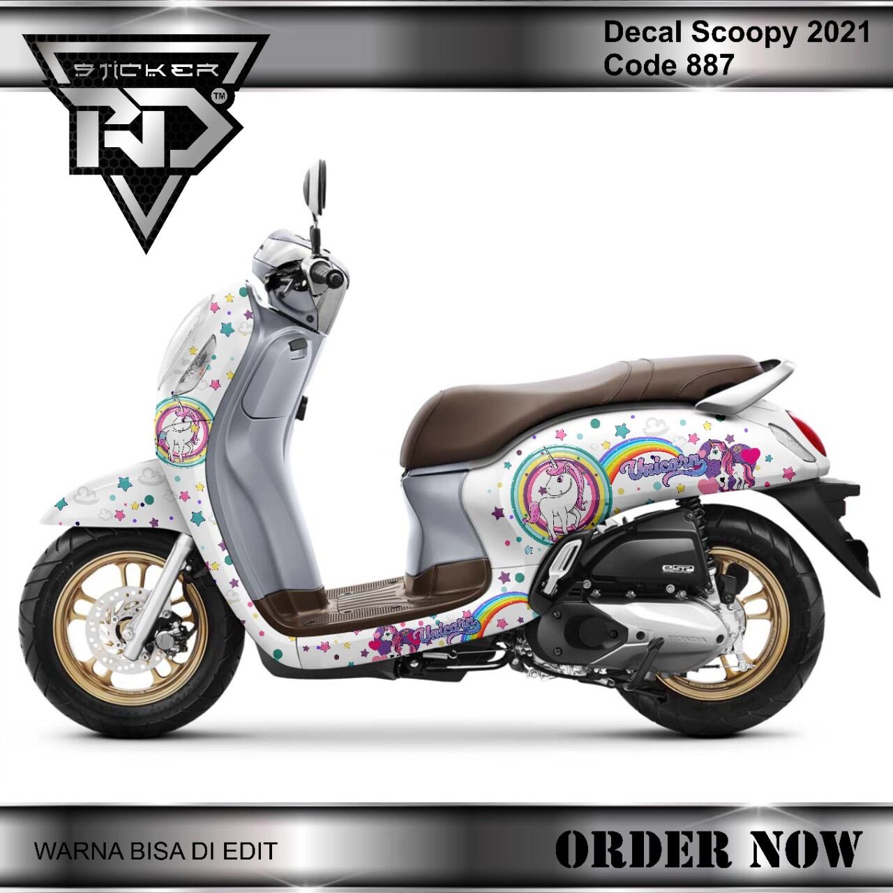 Decal Sticker Scoopy Unicorn Kuda Poni Lazada Indonesia