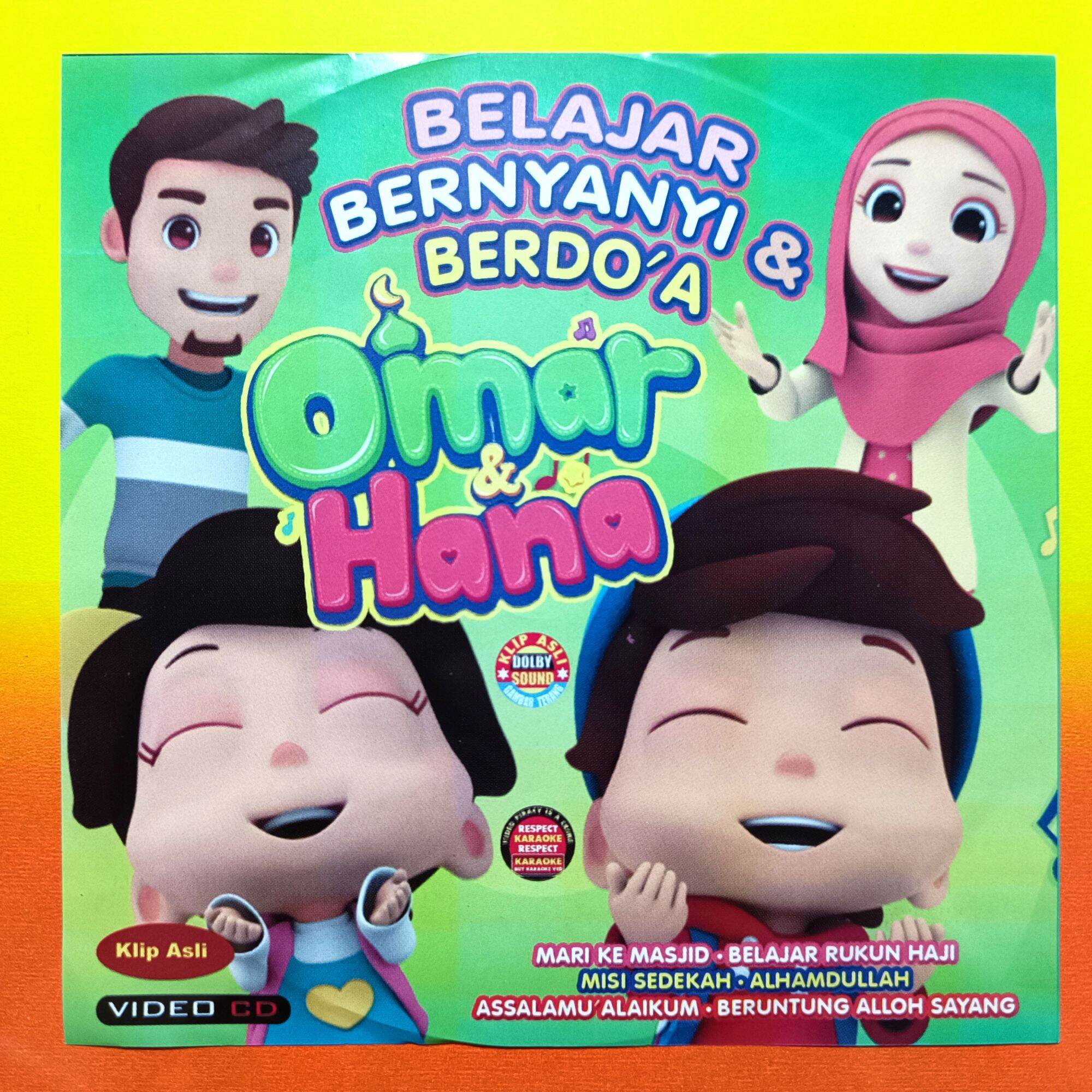 KASET VCD MUSIK LAGU ANAK ANAK ISLAMI KOLEKSI OMAR DAN HANA ALBUM ...