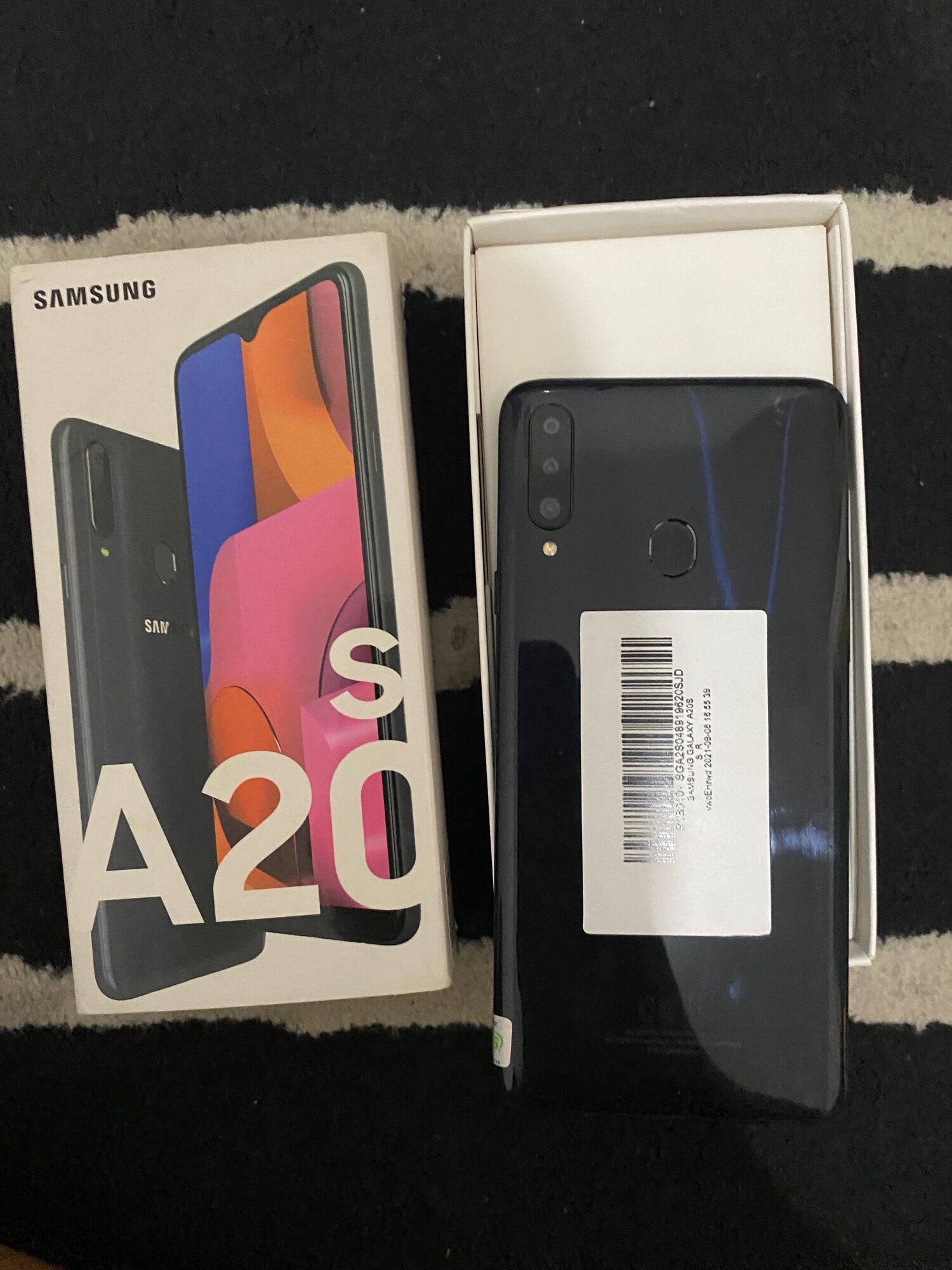 Samsung A20s Ram 464gb Black Batangan Tanpa Box Lazada Indonesia