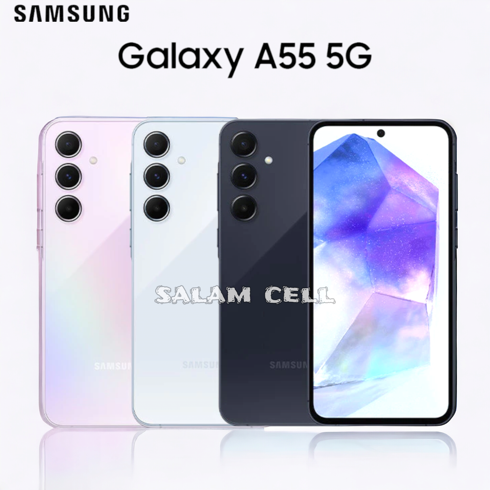SAMSUNG Galaxy A55 5G Ram 12/256GB Original Garansi Resmi Harga 6,499,000 rupiah*Gratis Ongkir