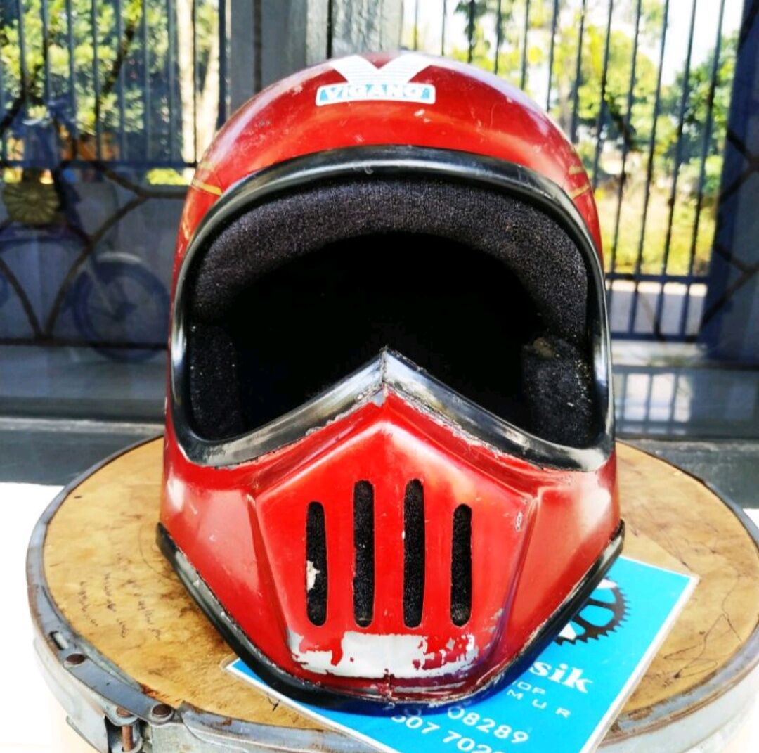 Helm Full Face Retro Jadul Classic Vintage Cocok Untuk Motor Custom