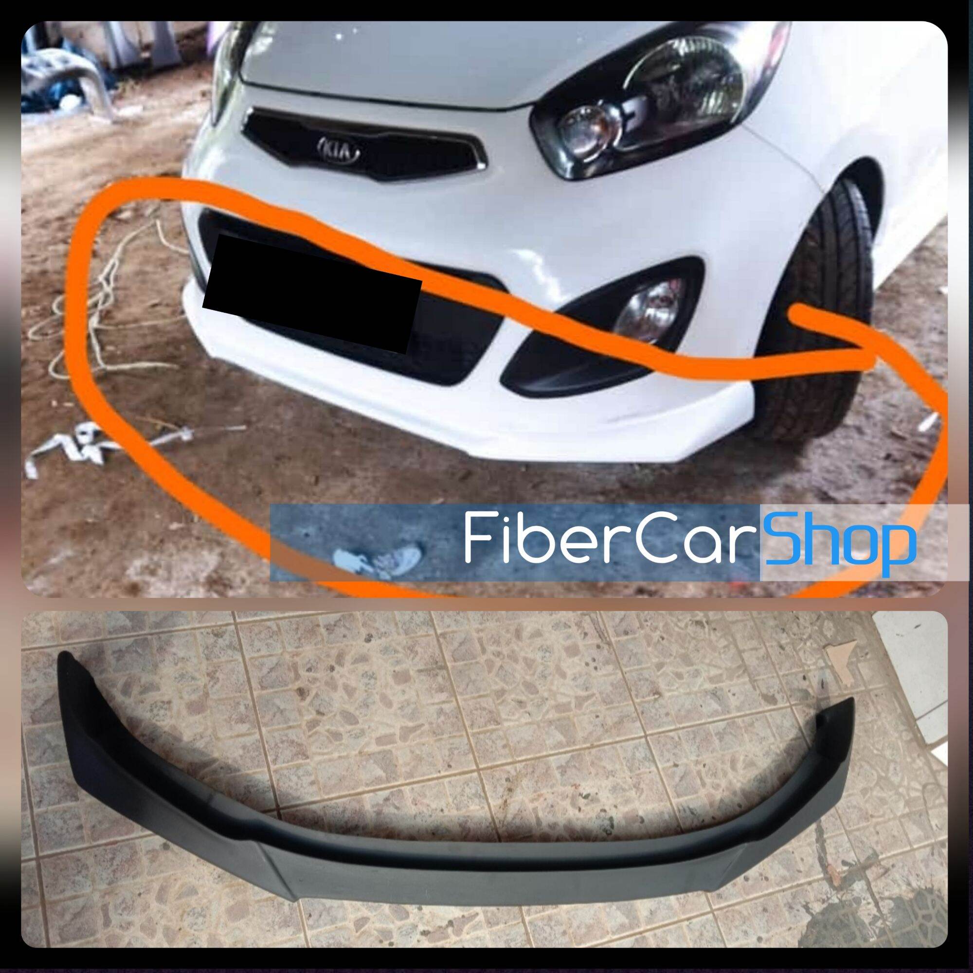 Front Lips Winglet Sayap Bumper Bemper Depan kia picanto tahun