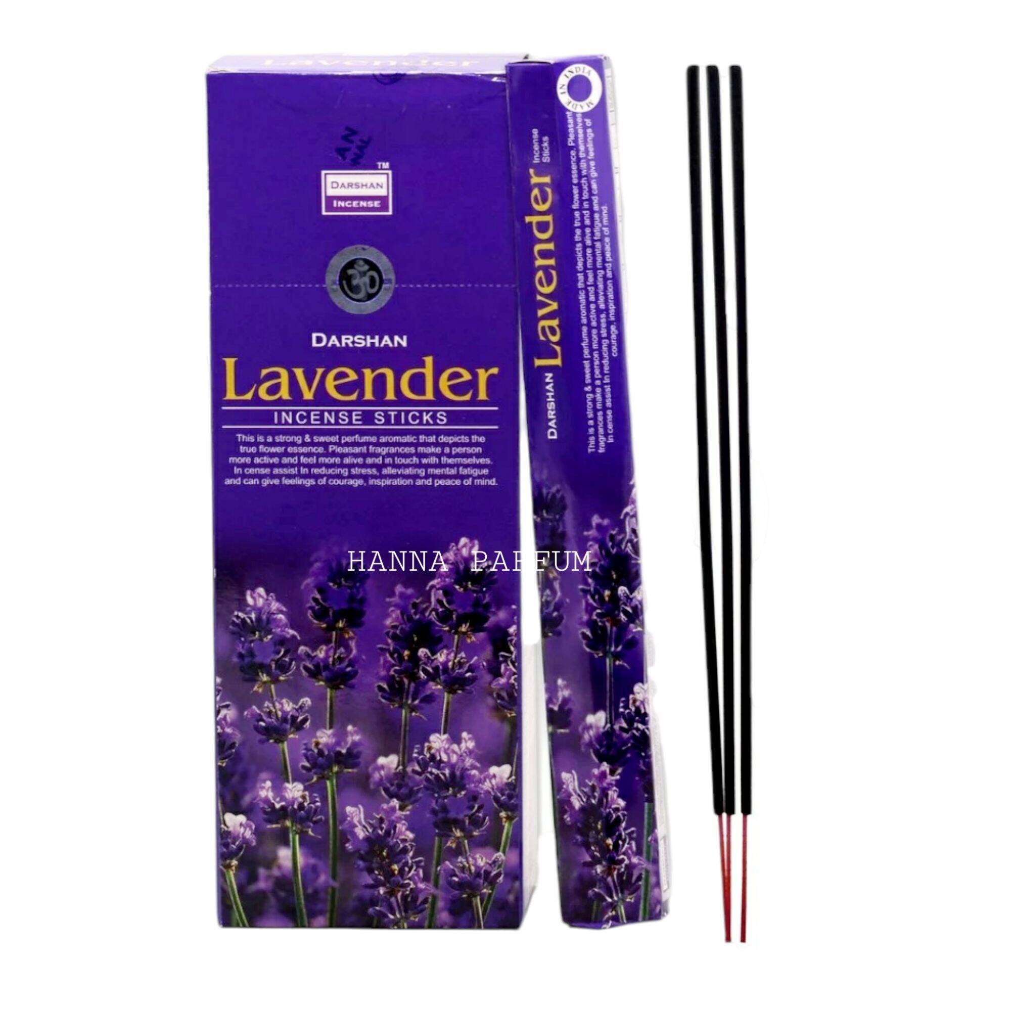 Dupa Hio Lavender Hexa Kecil Isi 20 Batang Stick By Darshan - Buhur Pengharum Ruangan Aromaterapi