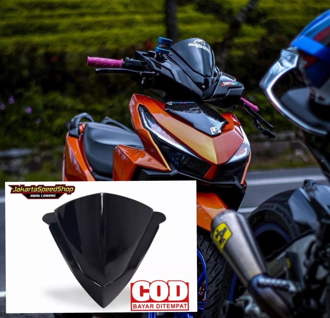 VISOR VARIO 125 150 LED 2016 2017 HITAM POLOS PLUS LEM 3M DOUBLE TAPE Lazada Indonesia