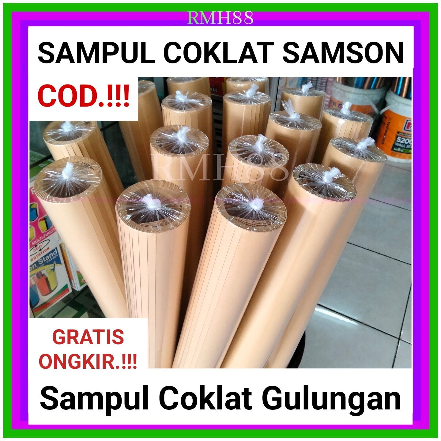 Sampul Coklat Gulungan Uk 120x90cm Craft Paper Kertas Samson 5 Lembar Gratis Ongkir