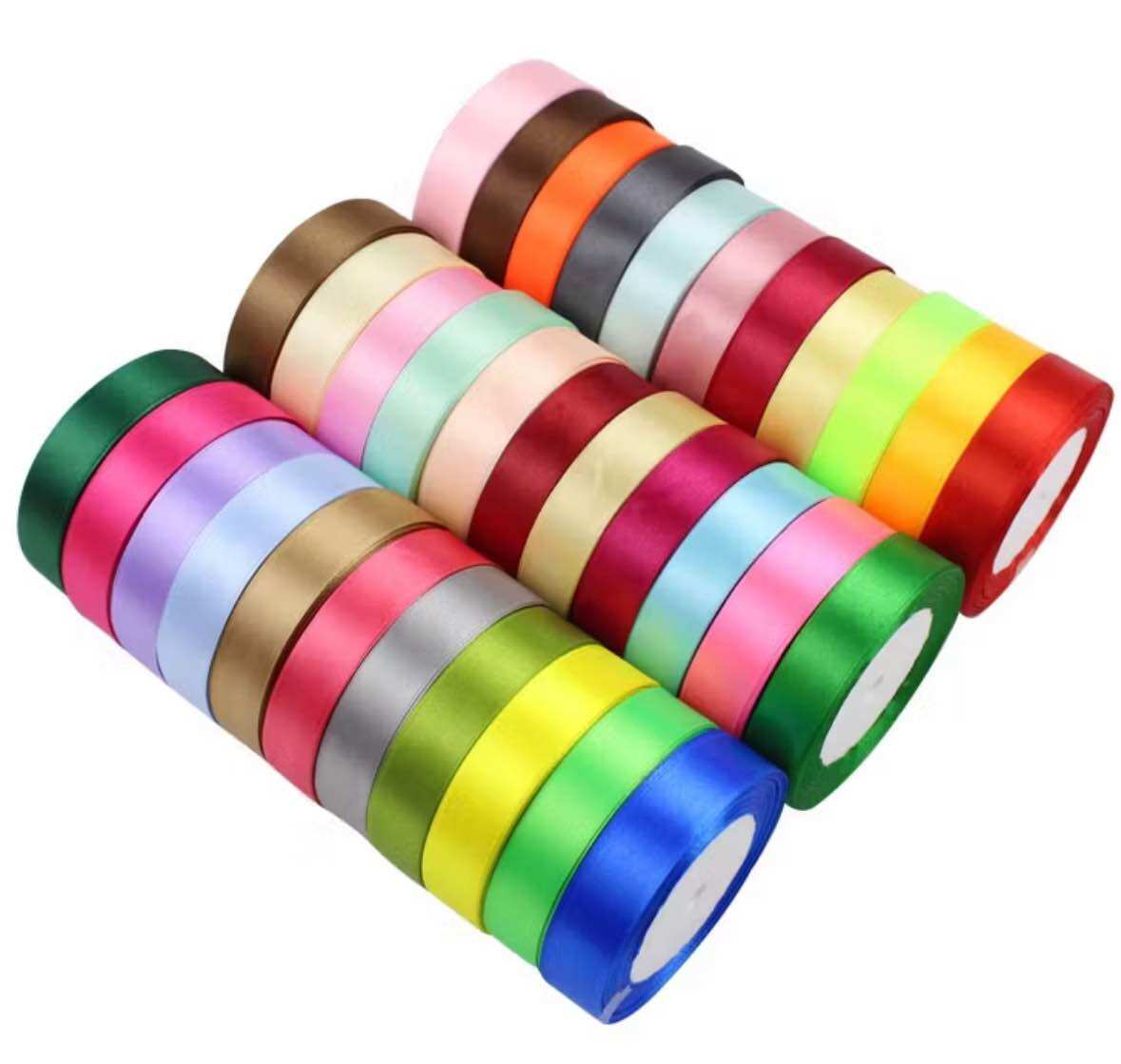 Pita Satin 1 inch (2.5 cm) / Satin Ribbon 2.5 cm ROLL Murah
