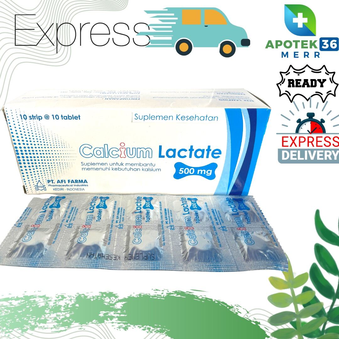 CALCIUM LACTATE 500 MG 10 TABLET Lazada Indonesia