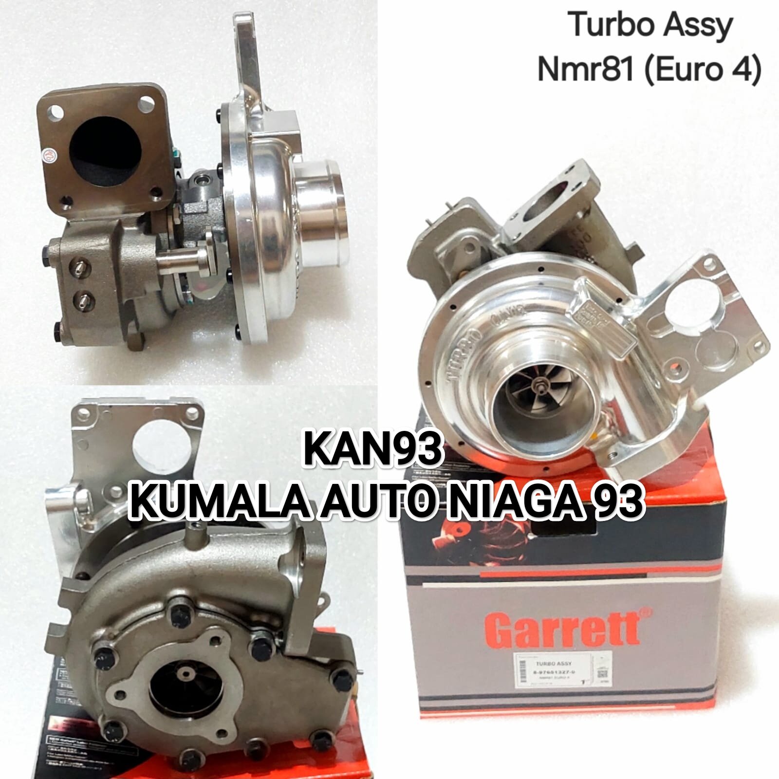 TURBO ASSY-TURBO CHARGER KOMPLIT ISUZU NMR81 EURO4 ORIGINAL GARRET Harga 14,500,000 rupiah*Gratis Ongkir