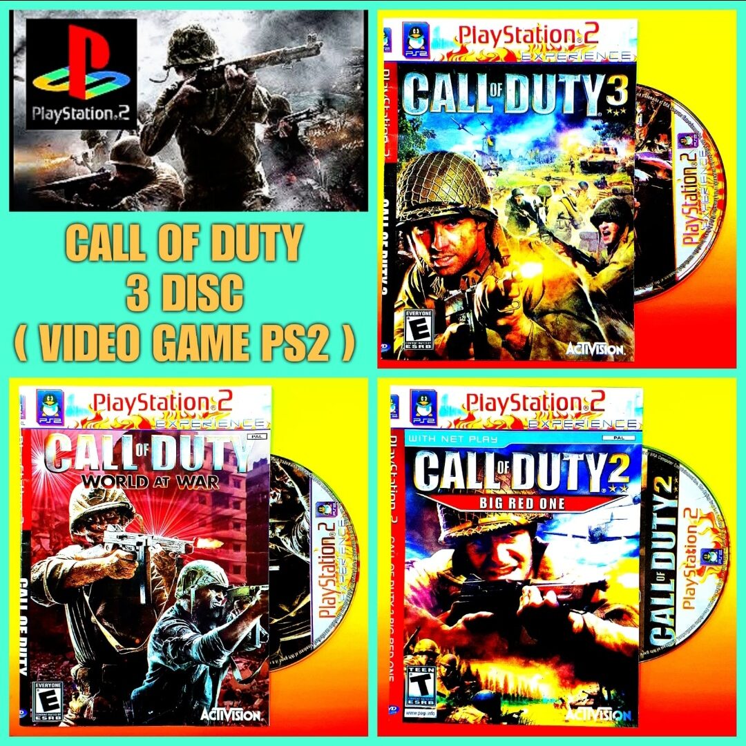KASET DVD PS 2 GAME CALL OF DUTY LENGKAP DVD KASET PS 2 KASET DVD
