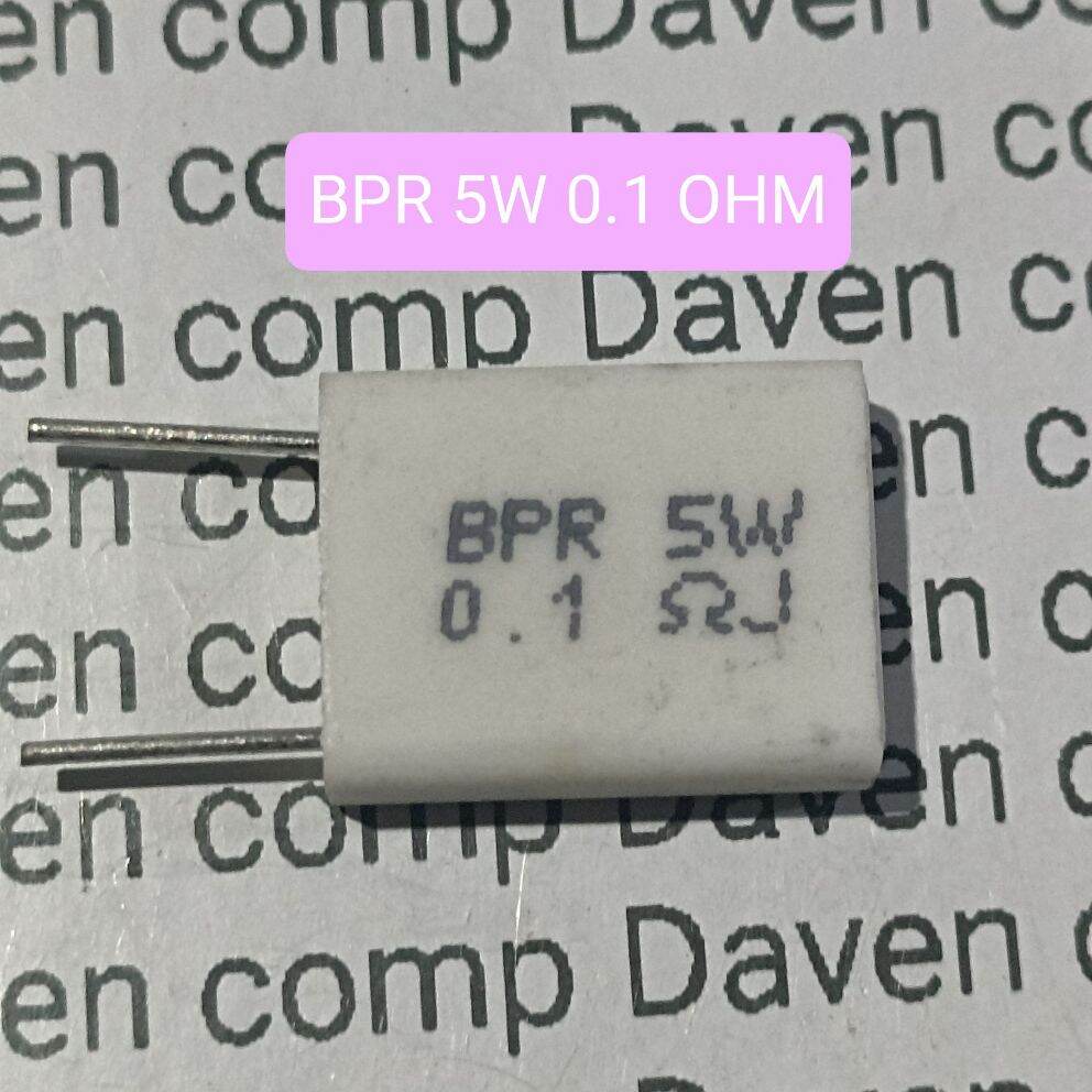 RESISTOR BPR 5WATT 0.1 OHM 5 WATT 0.1OHM 0,1 OHM Lazada Indonesia