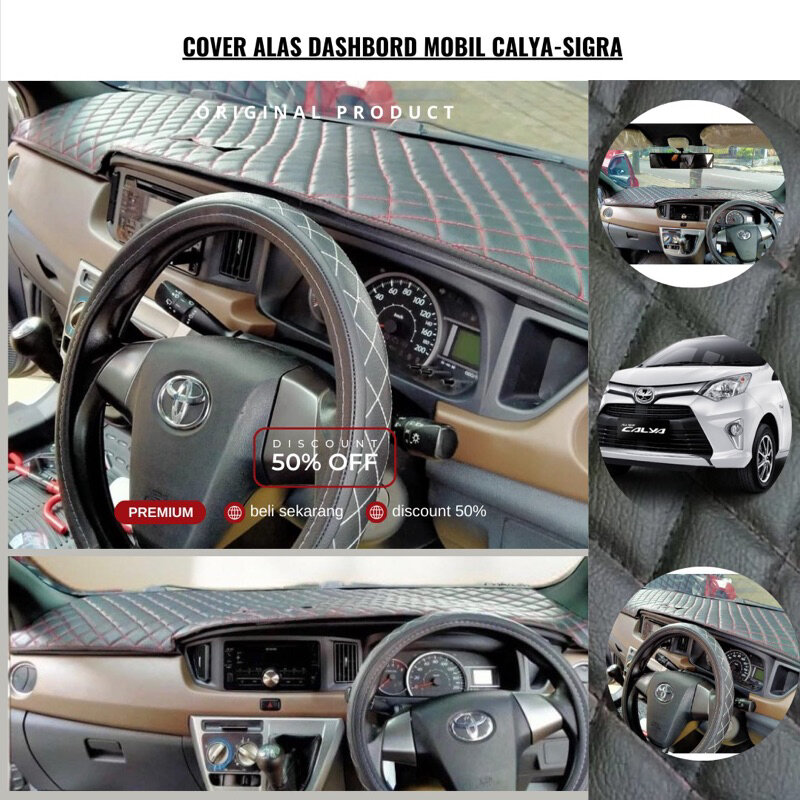 Cover Dashbord CALYA/SIGRA ,(2016-2024)Alas mobil taplak mobil Alas Dashbor Motif Wajik Harga 102,810 rupiah*Gratis Ongkir