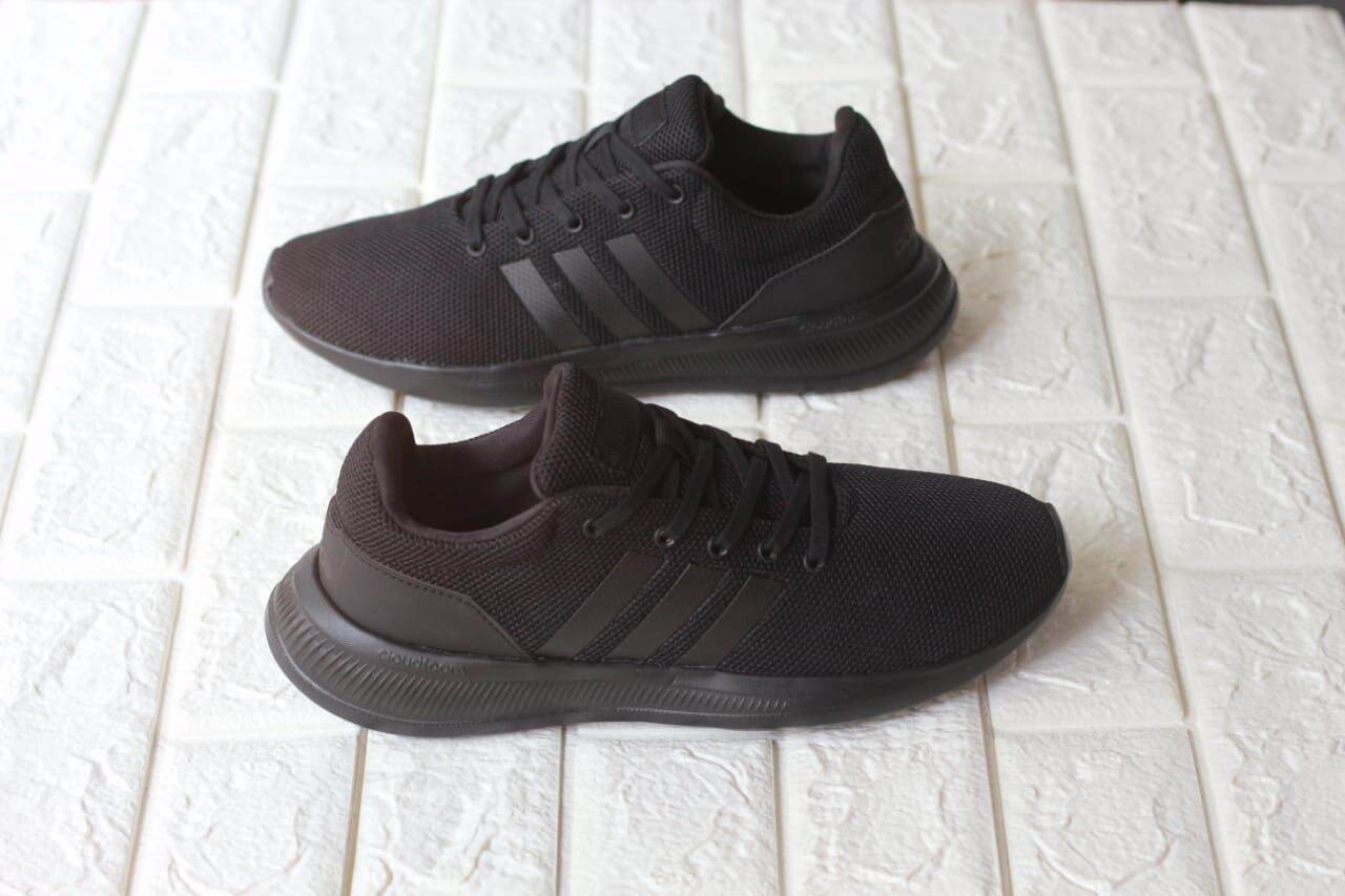 plain black adidas