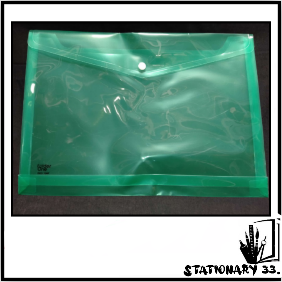 1 Pak Map Plastik Kancing / Dokumen Plastik / Map Dokumen Arsip Plastik