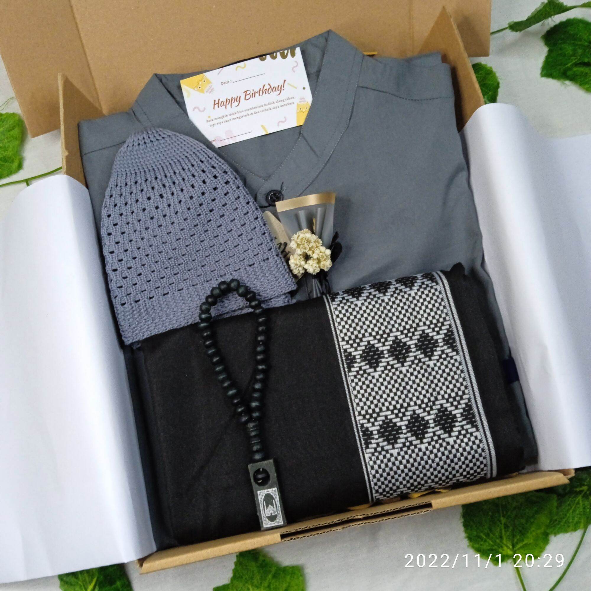 Hampers for Men Taqwa Luxury Premium Short-Sleeved hadiah for Men Hadiah ulang tahun pernikahan Annive…