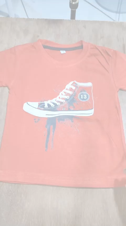 Baju Kaos Harian Atasan Distro Anak Laki Laki Motif Sepatu Keren Cowok Kekinian Usia 1 - 10 Tahun